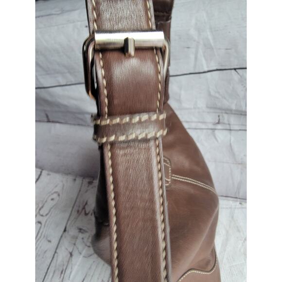 FOSSIL 1954 75082 Vtg Brown Leather Shoulder Hand Bag Purse 12X9X3 inch Women's - Picture 7 of 15